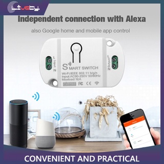 LIVETY_CL 16A Wifi Smart Switch Temporizador Interruptor Inalámbrico Home Automatización Compatible Con Tuya Alexa Google