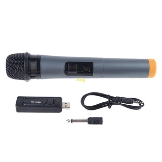 Btsg Universal mm mm micrófono inalámbrico megáfono de mano micrófono con receptor USB para Karaoke altavoz de voz
