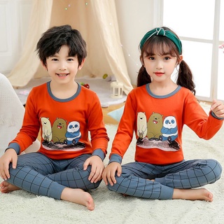 3-15años pijamas niños ropa de dormir traje de algodón de dibujos animados pijamas niños niñas pijamas pijamas ropa de hogar (3)