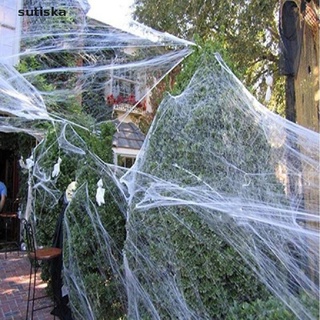 sutiska halloween spider web con arañas estirable tela de araña horror fiesta decoración cl