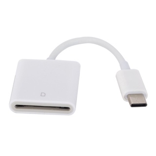 Portable Type C USB-C to SD SDXC TF Card Reader Adapter OTG Data Cable White