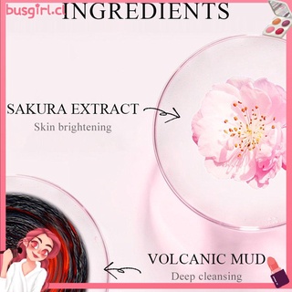 ♚ Sakura Mud Mask Skin Cleansing Clay Mask Oil Control Face Mask Facial Cleanser