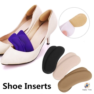 ♈♉ Clothingshoesaccessorie negro tejido pegajoso zapato tacón plantillas plantillas almohadillas cojín agarre fuerte (1)