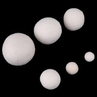 qawhite - 6 bolas de lana reutilizables, reutilizables, de tela natural, secadora de ropa cl