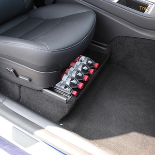 Árbol de coche debajo del asiento organizador de almacenamiento bandeja negro cajón de almacenamiento caja adecuada para el modelo Y accesorios de Auto (1)