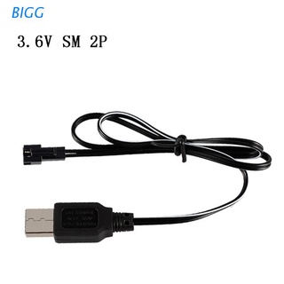 BIGG 1PCS 3.6V 2P 250mA SM plug USB Charger with Led Charge Indicator Lamp For NiMH NiCD RC Car Robot Toys Battery Pack