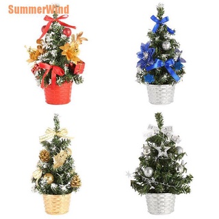 Summerwind (~) 20 cm Mini árboles de navidad decoraciones un pequeño árbol de pino colocado en el escritorio (1)