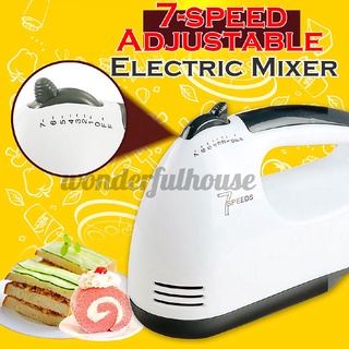 7 velocidades eléctrico mezclador de alimentos batidor batidor huevo batidor batidor de mano automático