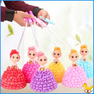 Tsogto niños niñas de dibujos animados lindo DIY muñeca colgante colgante linterna de juguete