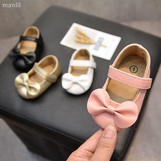Zapatos de primavera y otoño para mujer princesa de 0-1 0-1 año zapatos para bebé con suela suave de goma y semi-botas