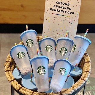 700 ml Starbucks taza de paja de plástico con tapa taza de agua botellas de agua