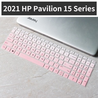 membrana de teclado de silicona para hp pavilion serie 15 nueva silicona 15 pulgadas hp 15-eg0010tx 15.6 pulgadas portátil teclado cubierta protector