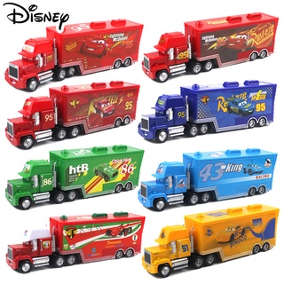 Disney Pixar Cars 2 Juguetes Lightning Mcqueen Mack Truck The King 1 : 50 Diecast Metal Aleación Modelo Juego Vehículo Regalo Para Niños