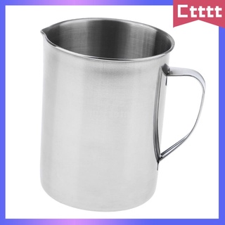 [Ctttt] Jarra de espuma de leche de acero inoxidable - para máquinas Espresso y Caf Au Lait