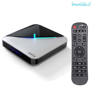 BRUNILDA 4K Smart TV Box Bluetooth WiFi Media Player Set Top Box RGB Light 16/32/64GB ROM Android 9.0 HD Video Equipments Amlogic S905X3 TV Box