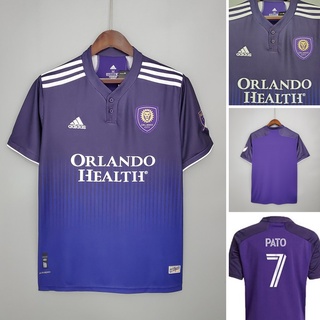Camisa personalizada 2021/2022 Orlando City SC casa púrpura camisa tailandesa hombres blusa personalizada suelta