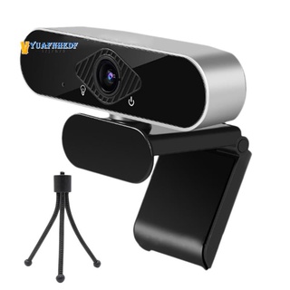 1080P HD Webcam with Built-in Microphone with Tripod Autofocus Streaming Media Camera USB Plug and Play