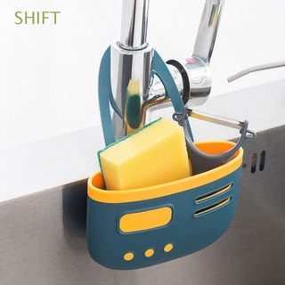 Shift - estante de almacenamiento de silicona para baño, estante de drenaje ajustable, estante para fregadero, Multicolor