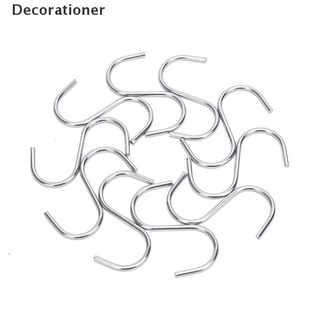 (decoración) 10 piezas percha colgante s ganchos de acero inoxidable utensilios de cocina carne sartén ropa en venta