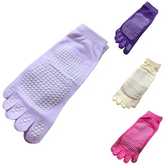calcetines de yoga para mujer/calcetines de cinco dedos antideslizantes/calcetines permeables al aire