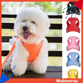 [wmp] arnés para mascotas reflectante transpirable poliéster ajustable chaleco para perro correa de pecho correa para cachorro