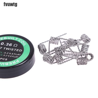 fvuwtg 10pcs/box A1 twisted Fused Hive clapton coils premade wrap wires rda coil (4)