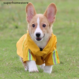 [superhomestore] Impermeables para perros/mascotas reflectantes/chaquetas impermeables a la moda para mascotas calientes