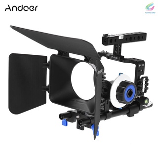 Fy Andoer - Kit de plataformas de Video profesional para hacer películas con varilla de 15 mm, seguimiento de enfoque FF, caja mate para Sony 0 0 0 ILDC, cámara sin espejo