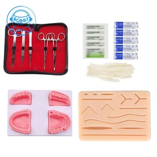 Detal Oral Suture Training ule Kit with Skin Suture Practice Pad Practice Set Teaching el for Doctor