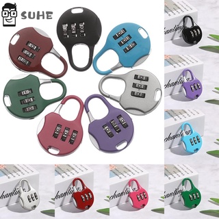 SUHE 1pcs HOT Password Lock regalo herramienta de seguridad candado caja de armario suministro Mini gimnasio al aire libre equipaje Metal 3 dígitos Dial/Multicolor