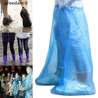 greedancit impermeable impermeable cubierta de zapatos de plástico grueso desechable zapatos de lluvia cubierta cl