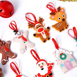 lindo árbol de navidad de dibujos animados colgante piezas de navidad decoración accesorios