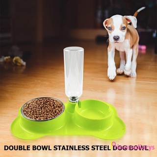 (accesorios de vehículos) antideslizante gato individual/doble cuencos con soporte levantado para mascotas alimentos tazón de agua gatos perro alimentador mascotas suministros