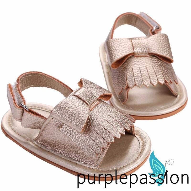PRS-Princess zapatos de cochecito de bebé niña suela suave antideslizante niño Frist zapatos
