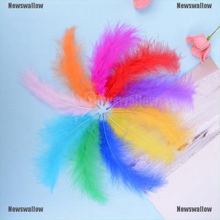 【NW】 50pcs/set turkey feathers 10-15cm chicken plumes for carnival diy craft decor 【Newswallow】