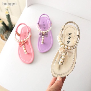 Sandalias para niñas 2019 nueva versión coreana de moda de princesa pequeña flip-flop para niños pequeños zapatos para mujer