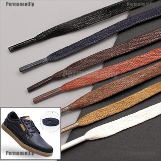 permanentfly.1 par de cordones planos redondos de cuero zapatos cuerdas 80 cm/100 cm/120 cm/150 cm