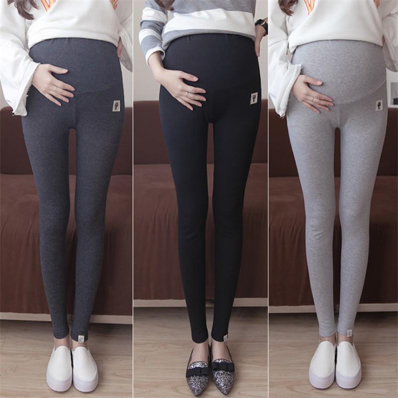 Legging de maternidad para mujeres embarazadas pantalones embarazadas ropa de embarazo sólido Abdomen apoyo pantalones