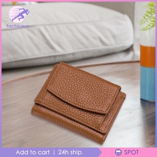 [Tachiuwa] cartera pequeña de cuero de la PU de la moda con organizador de monedas de la tarjeta bolso morado