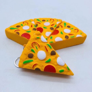 2PC Mini Yummy Pizza Slow Rising Cream Scented Charm Stress Reliever Toy