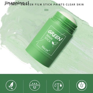aning green tea stick máscara natural berenjena limpia poros máscara anti-acné cuidado de la piel.