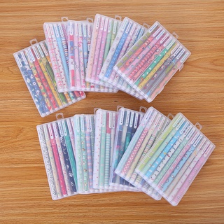 coreano papelería color gel pluma creativo aprendizaje suministros de oficina lindo bolígrafo paquete de diez colores bolígrafo de gel al por mayor (1)