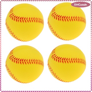 4x 9\\\\" bola animosa de béisbol para entrenamiento de bates de seguridad amarillo
