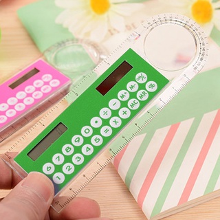Opa 10cm regla Mini calculadora Digital 2 en 1 niño papelería escuela oficina regalos (3)