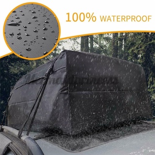 durable impermeable coche bolsa de techo suv van rack superior portador de carga de viaje de almacenamiento de equipaje 106*90*50cm (3)
