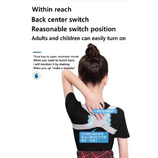 ¡ Grande ! 4.4 Niños Smart Sensor Corrector De Postura Cinturón Ajustable Espalda Soporte Alivio Del Dolor Adultos (2)