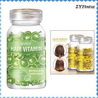 suero de vitamina para el cabello suave cápsula esencia vitaminas un aceite reparación cabello dañado