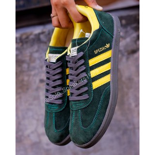 zapatillas casual adidas spezial/samba/hamburguesa/ gazelle verde amarillo zapatos