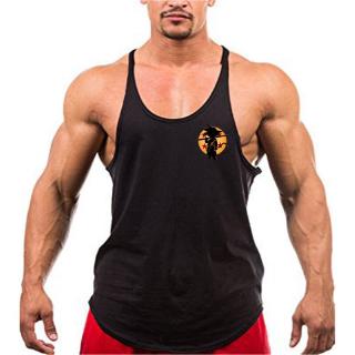 Entrenamiento gimnasio hombres Tank Top chaleco músculo sin mangas Singlets Stringer ropa culturismo Singlets Fitness deportes camisa