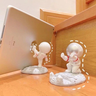 Creativo lindo astronauta teléfono móvil Ipad soporte dormitorio escritorio decoración pequeños regalos prácticos soporte para teléfono móvil Yhzj (2)